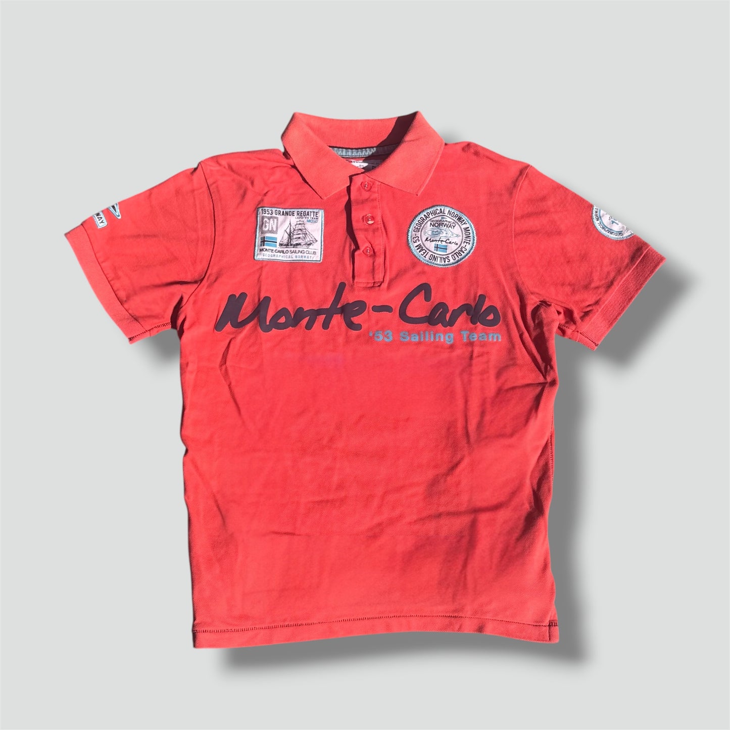 Monte Carlo orange streetwear poloshirt