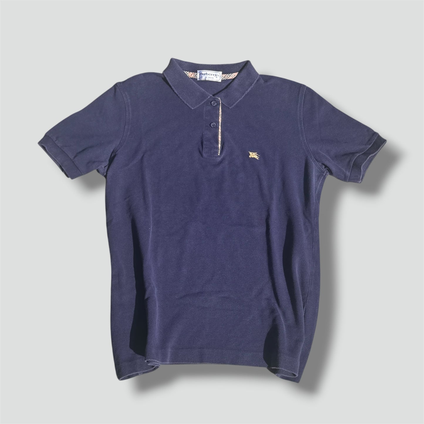 Burberry's of London vintage navy blue poloshirt