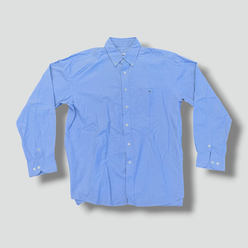Sourced limited accessories and clothes Lacoste vintage sky blue shirt – Secondhand Streetwear