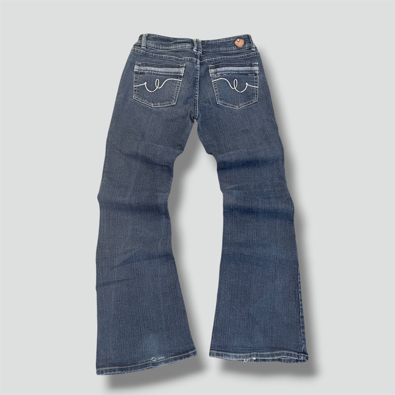Sourced limited accessories and clothes Jane Hortan Y2K bootcut low waist jeans – Secondhand Streetwear
