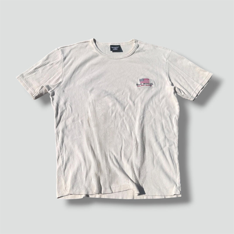 Sourced limited accessories and clothes Polo Jeans Ralph Lauren white T-shirt – Secondhand Streetwear