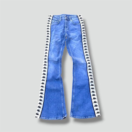 Kappa streetwear wide leg high waist jeans
