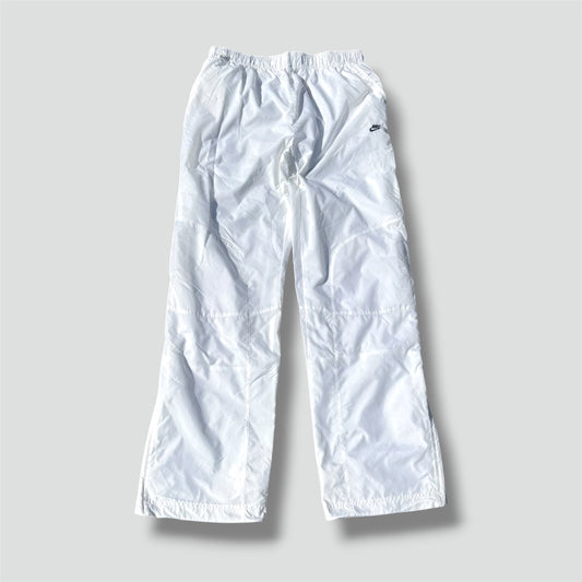 Nike streetwear white baggy track pants