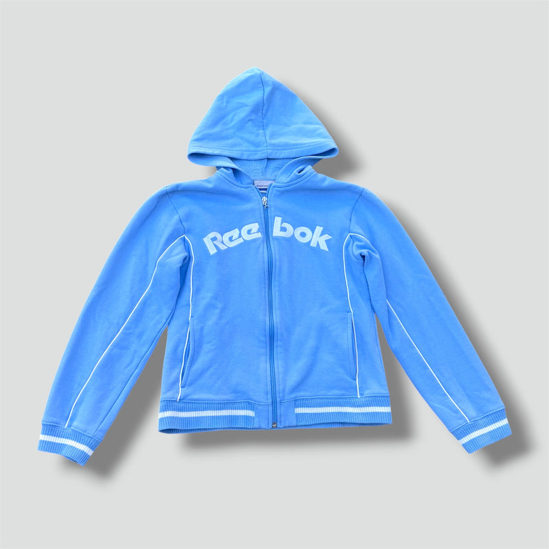 Sourced limited accessories and clothes Reebok Y2K sky blue zip-up hoodie – Secondhand Streetwear