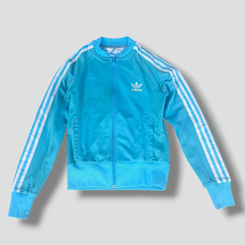 Sourced limited accessories and clothes Adidas Y2K turquoise track jacket – Secondhand Streetwear