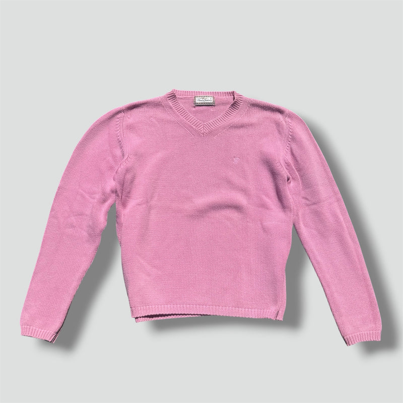 Sourced limited accessories and clothes Thomas Burberry vintage pink knitted sweatshirt – Secondhand Streetwear