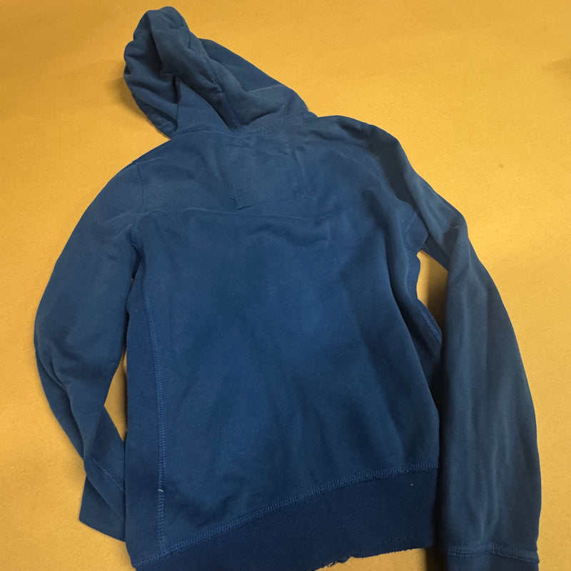 Detailansicht: Sourced limited accessories and clothes Abercrombie & Fitch destroyed-look zip-hoodie – Logo, Nähte oder Material