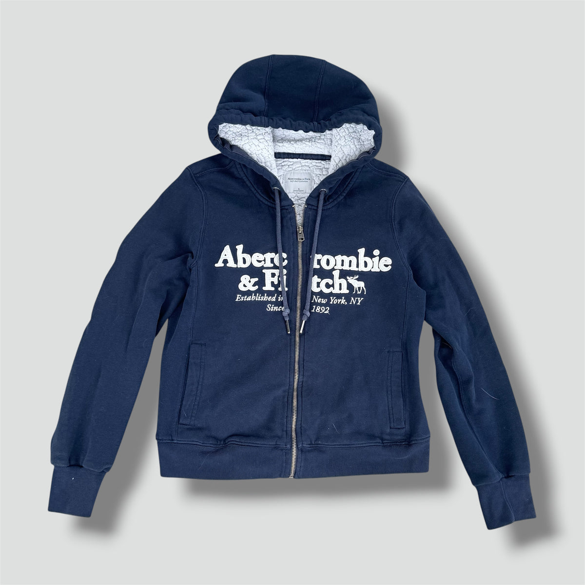 Abercrombie & Fitch fluffy y2k zip-hoodie