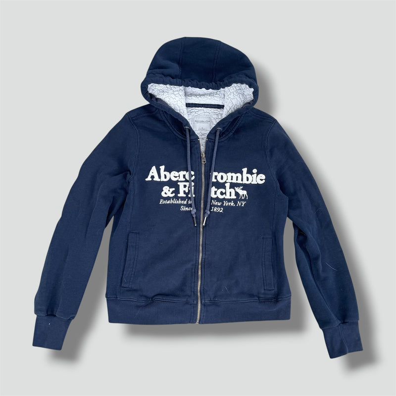 Sourced limited accessories and clothes Abercrombie & Fitch fluffy y2k zip-hoodie – Secondhand Streetwear