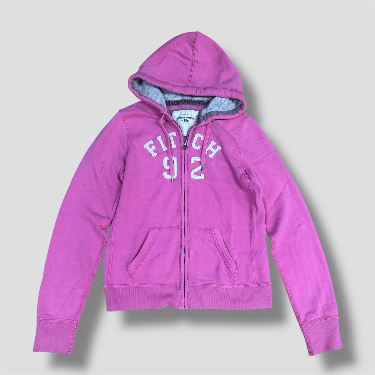 Abercrombie & Fitch pink zip-up hoodie