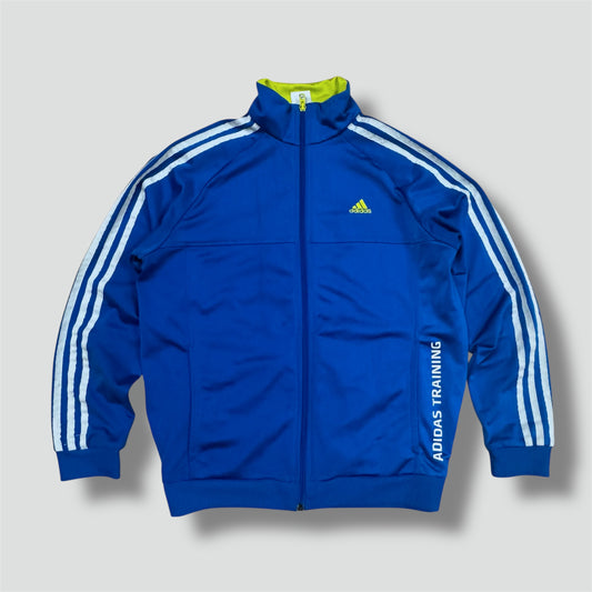 Adidas training vintage blue track jacket