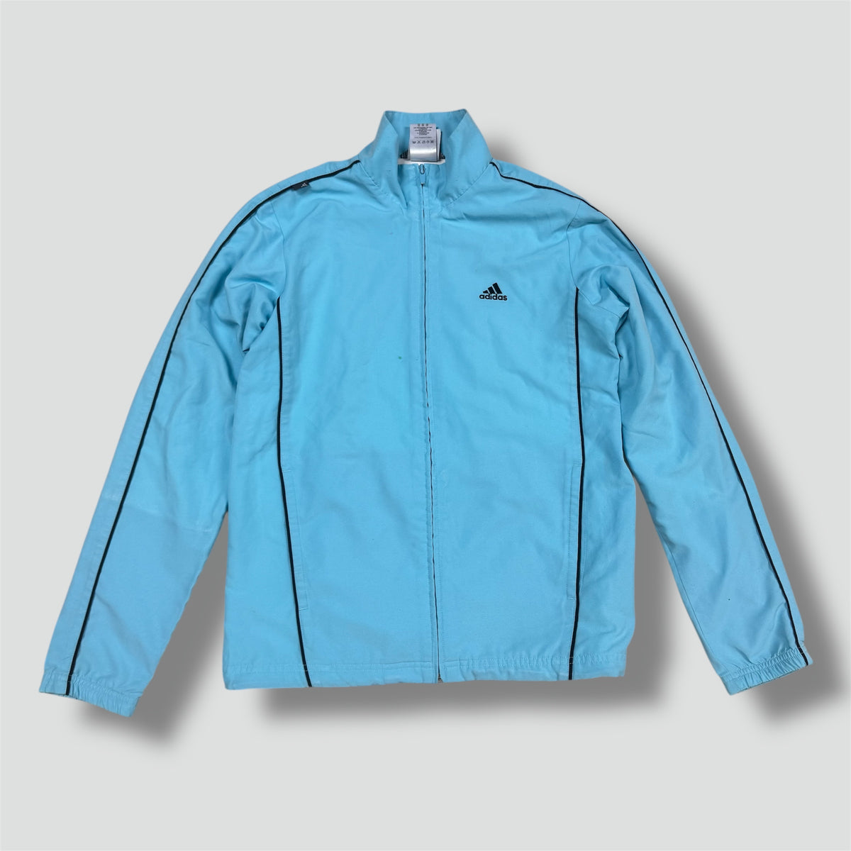 Adidas vintage light blue track jacket