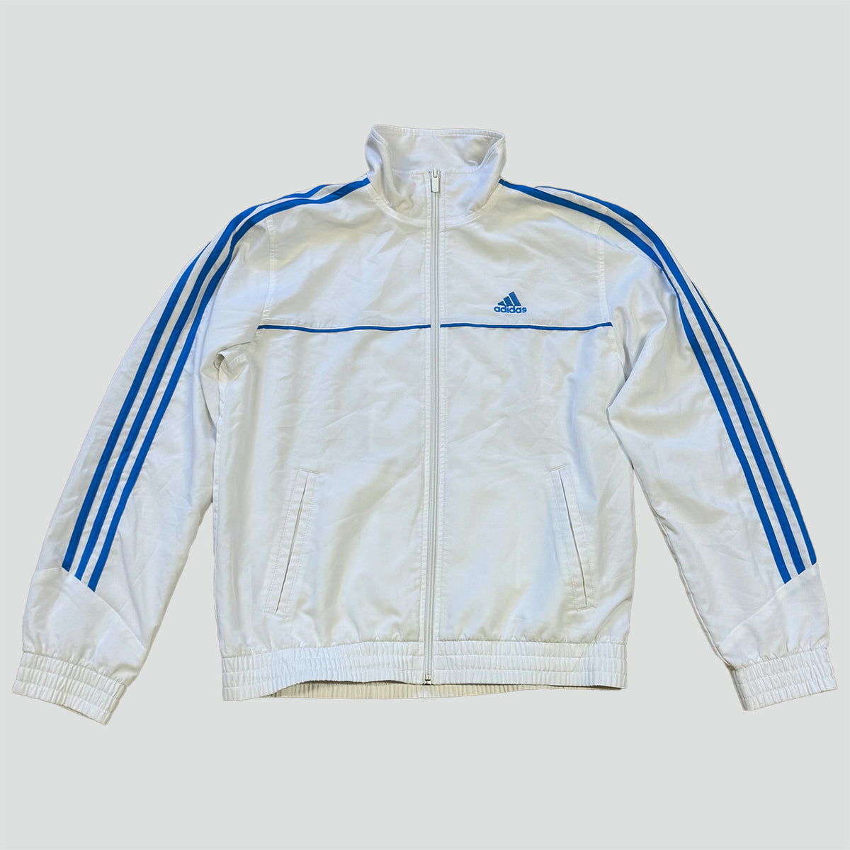 Adidas vintage white raincoat