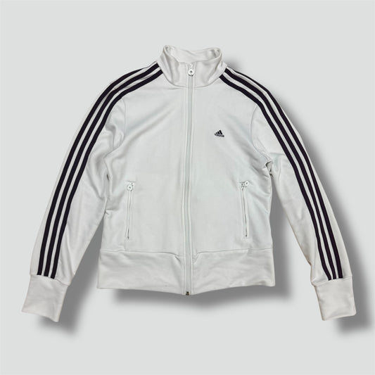 Adidas Y2K white three-stripe track jacket