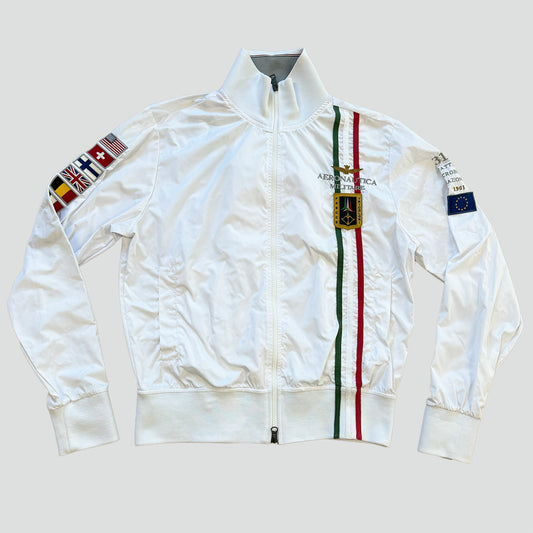 Aeronautica Militare white raincoat