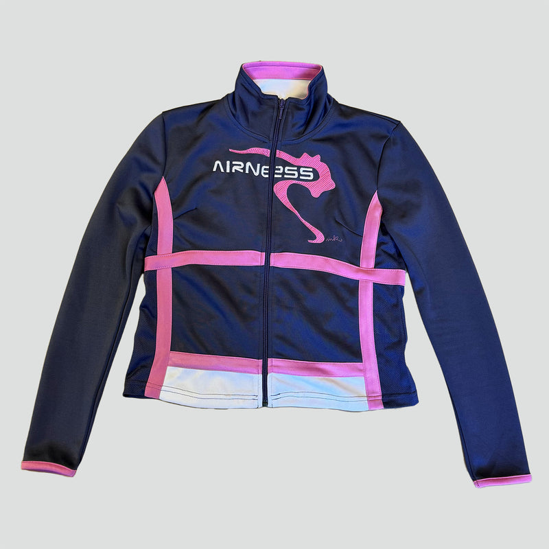Sourced limited accessories and clothes Airness grey and pink women's track jacket – Secondhand Streetwear