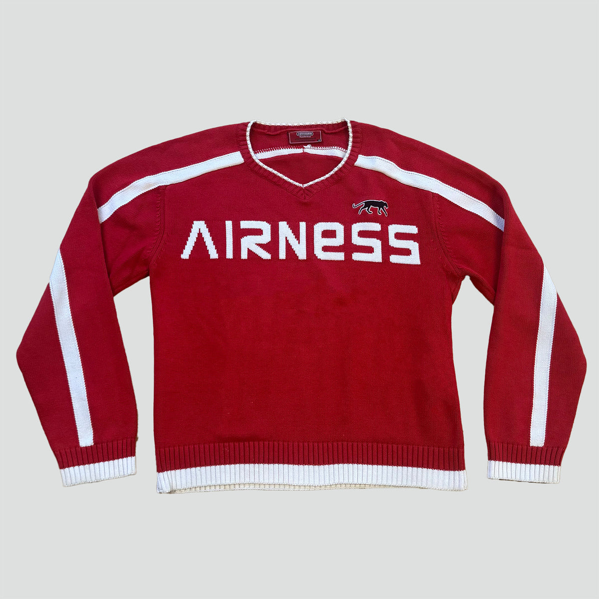 Airness knitted red sweatshirt