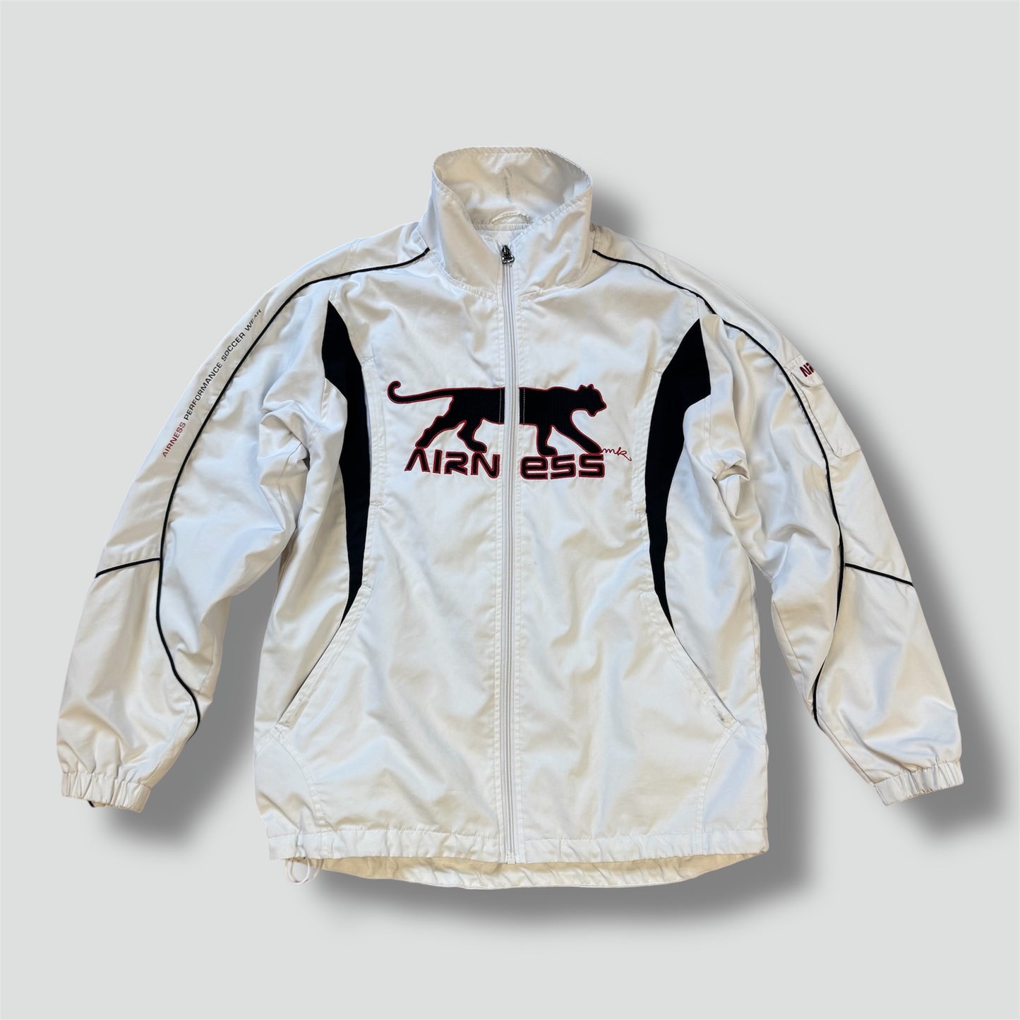 Airness Performance white oversize rain jacket