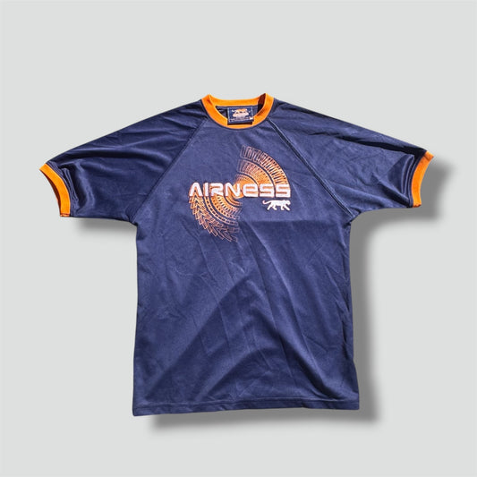 Airness streetwear 00s blue and orange T-shirt