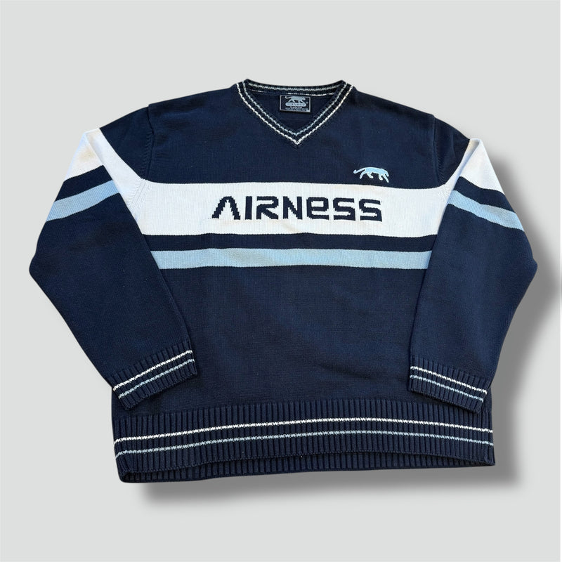 Sourced limited accessories and clothes Airness vintage knitted v-neck sweatshirt – Secondhand Streetwear