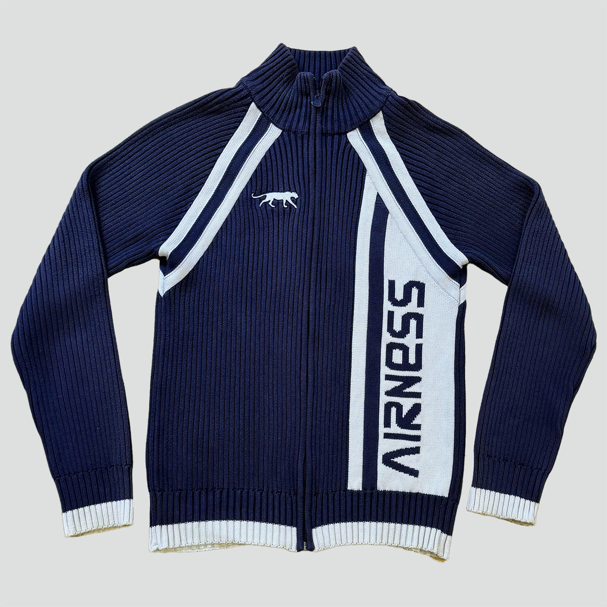 Airness vintage knitted zip-up