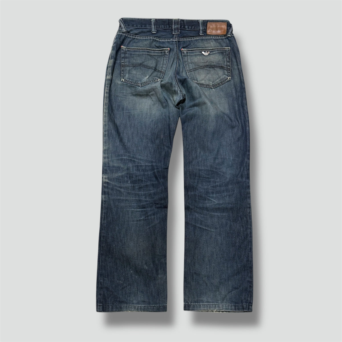 Armani Jeans baggy blue denim jeans