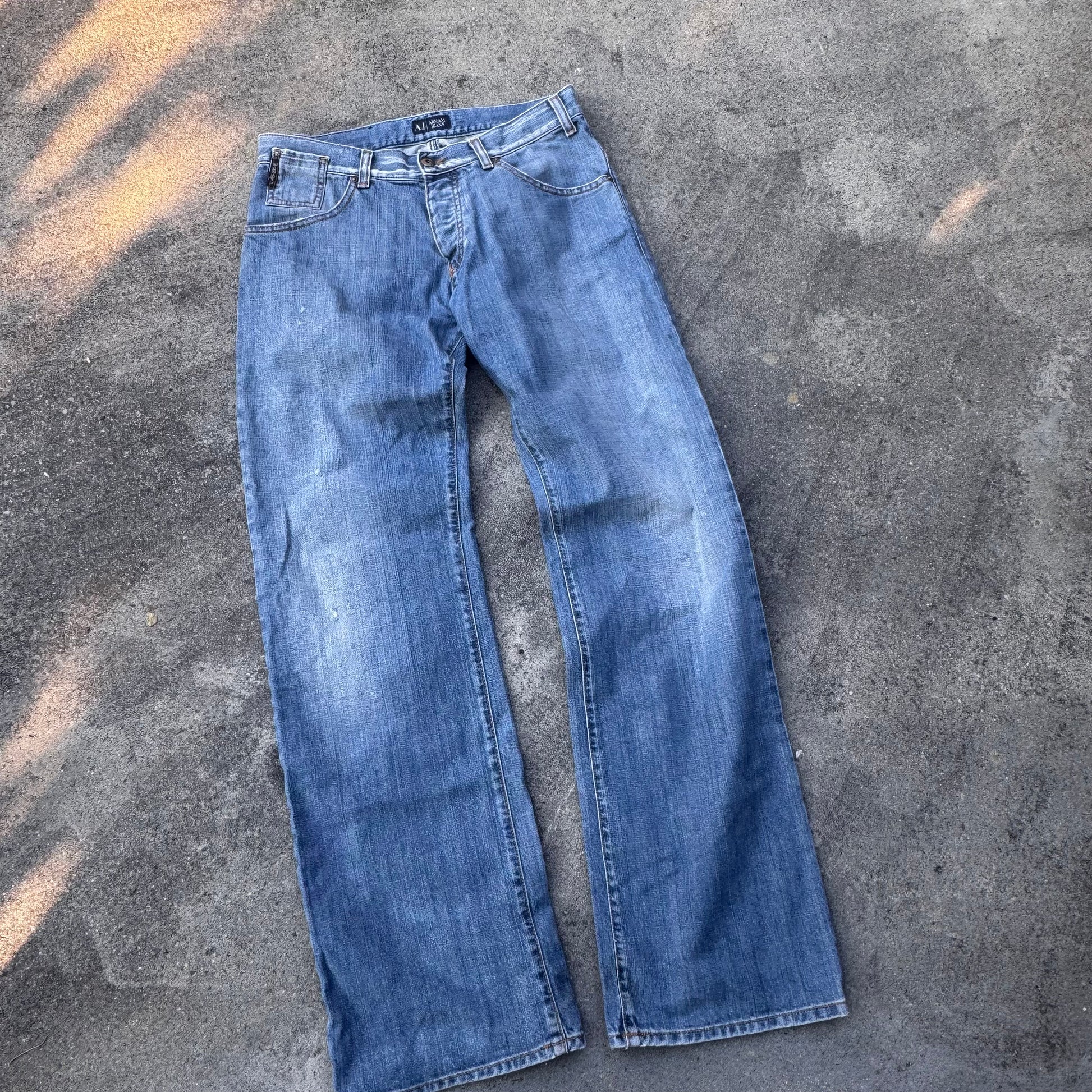 Armani Jeans vintage straight leg denim – Close-up 4