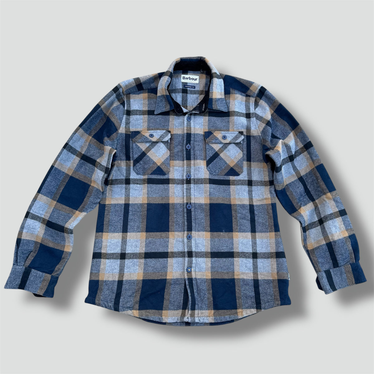 Barbour grey checkered light jacket