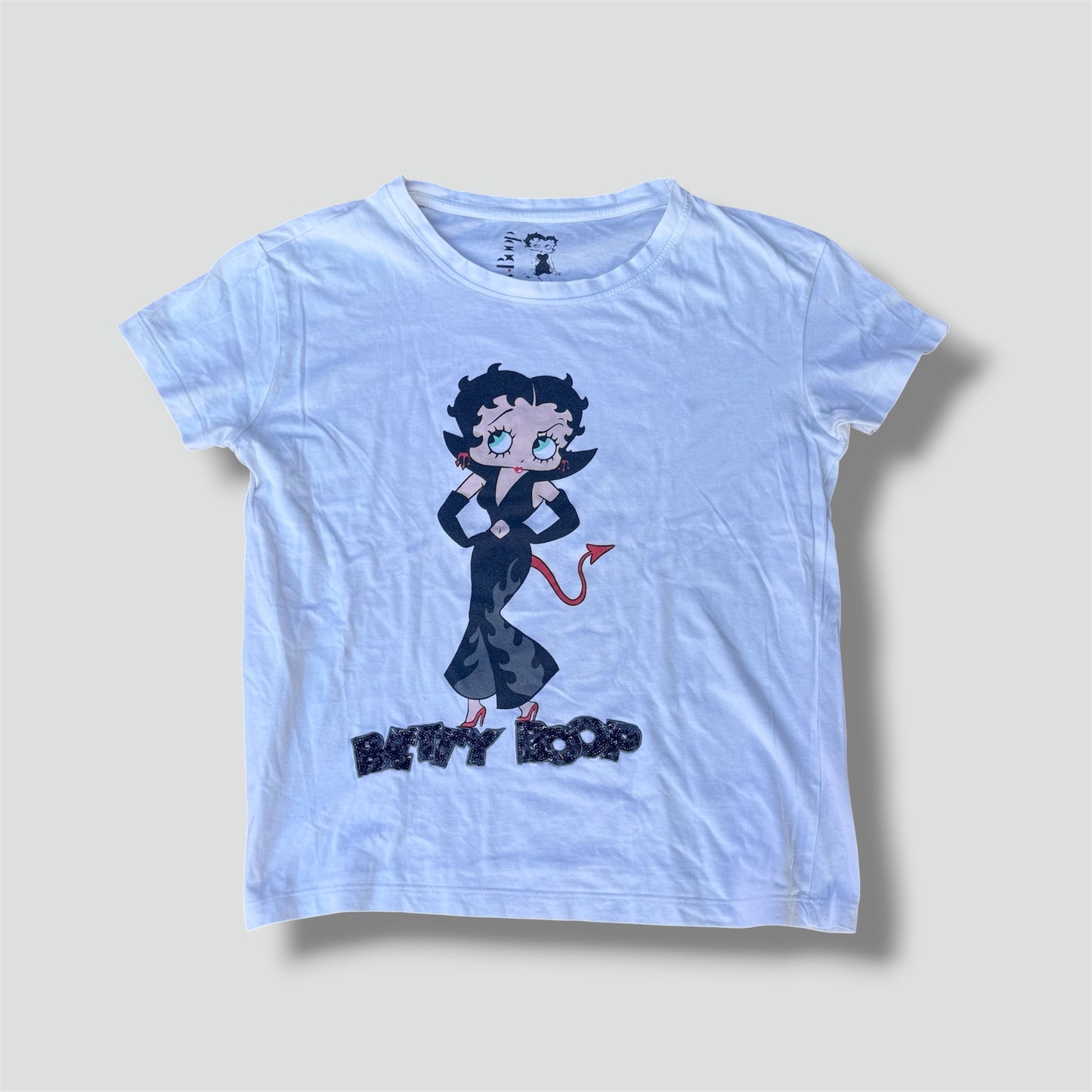 Betty Boop "devil" y2k white t-shirt