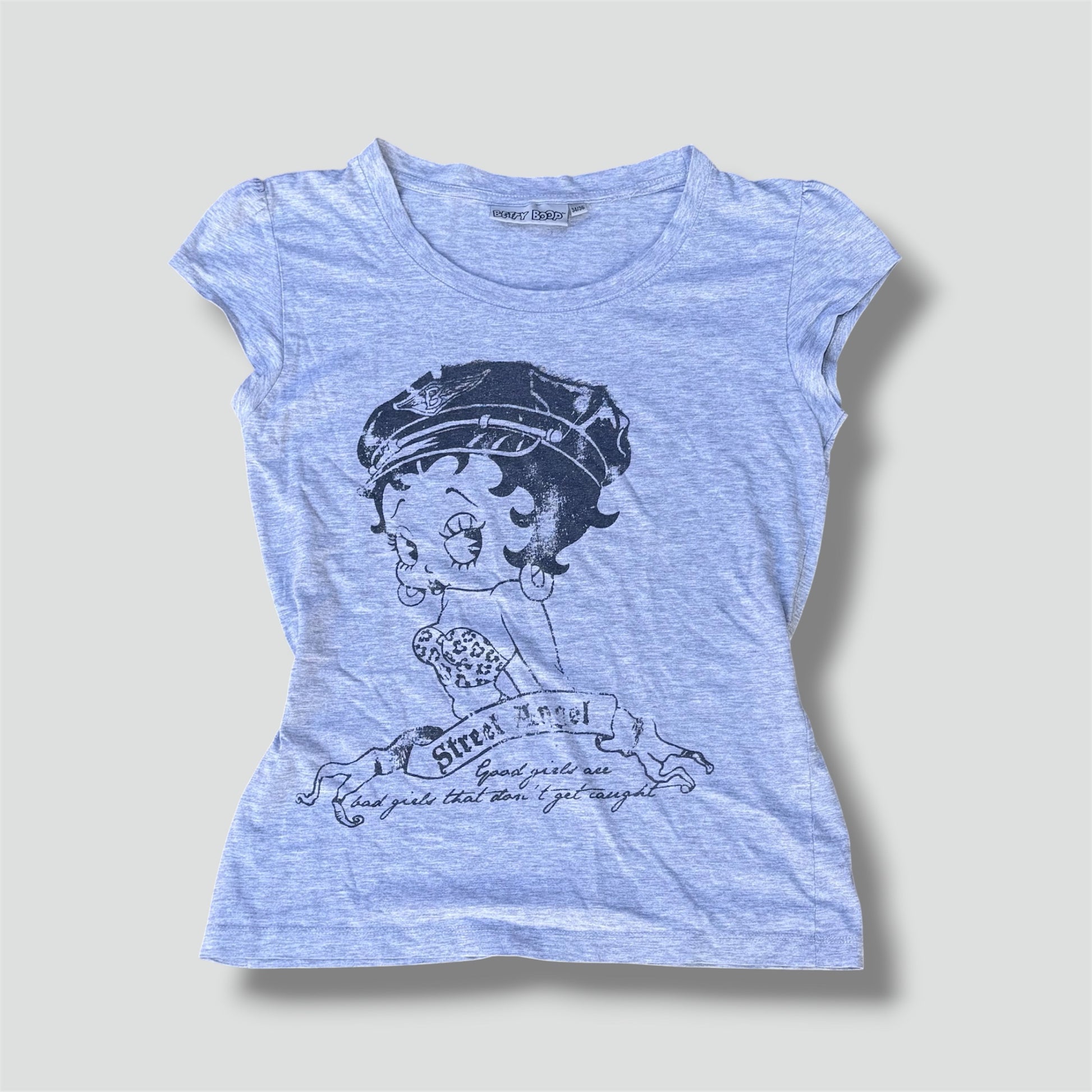 Betty Boop street angel grey y2k t-shirt