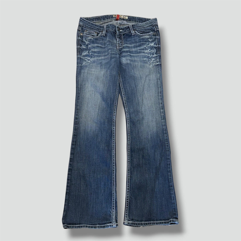 Detailansicht: Sourced limited accessories and clothes BKE Denim stella boot y2k stonewashed jeans – Logo, Nähte oder Material
