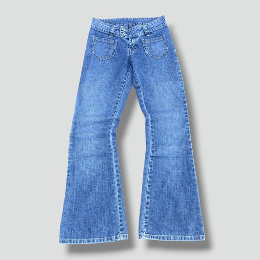 Bunny Jeans Y2K wide leg bootcut jeans