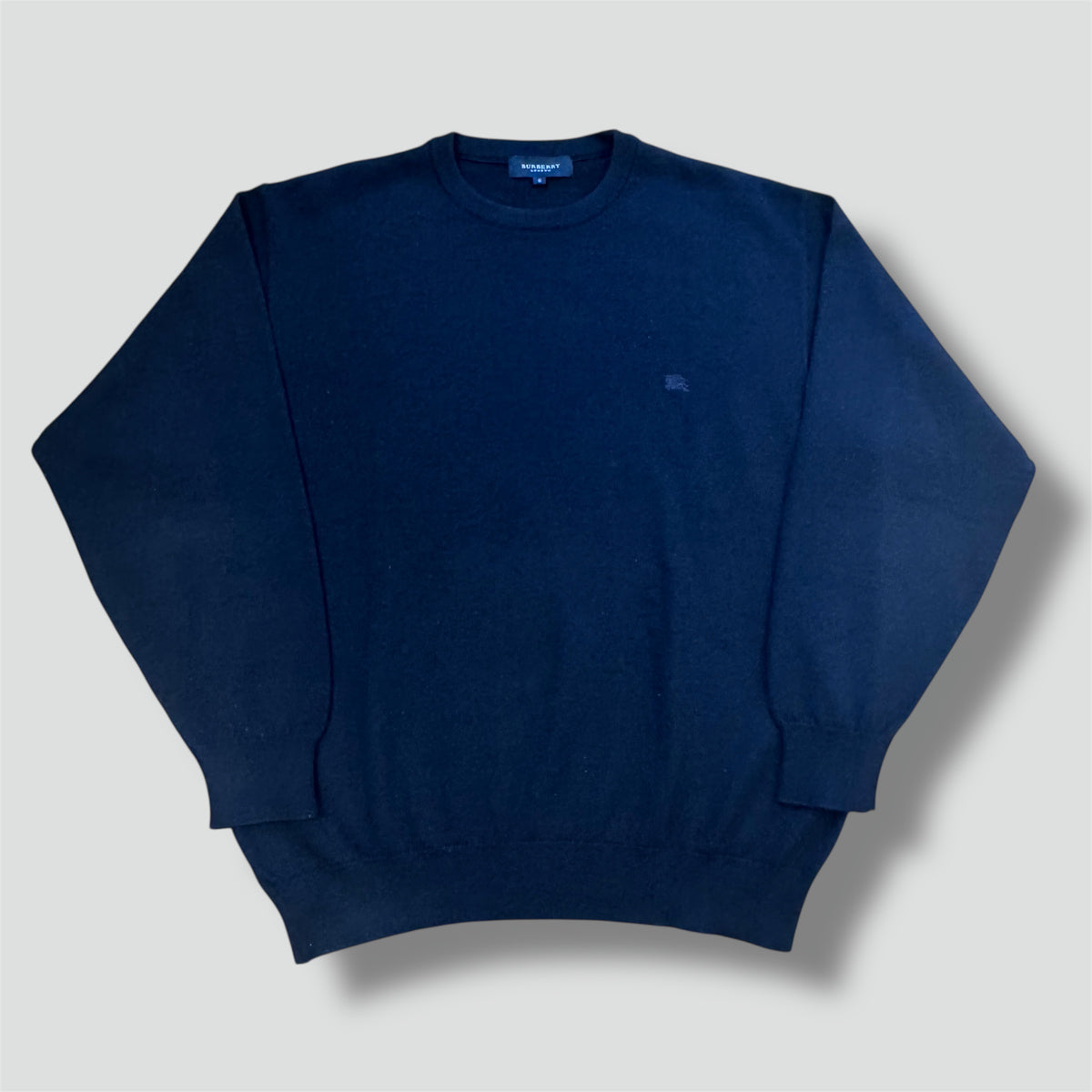 Burberry London dark blue merino wool sweater