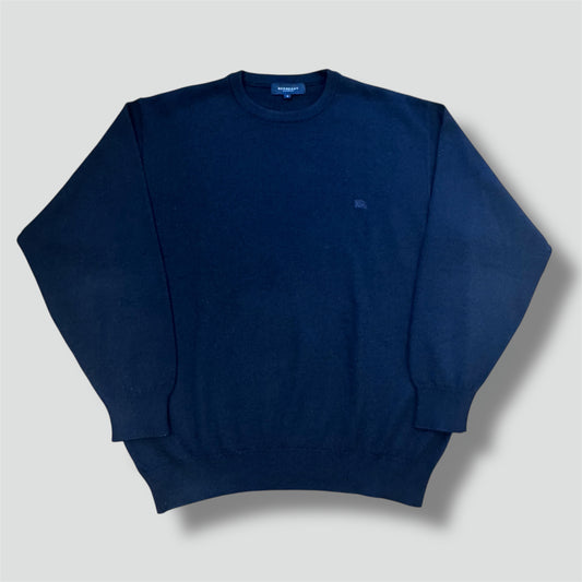 Burberry London dark blue merino wool sweater