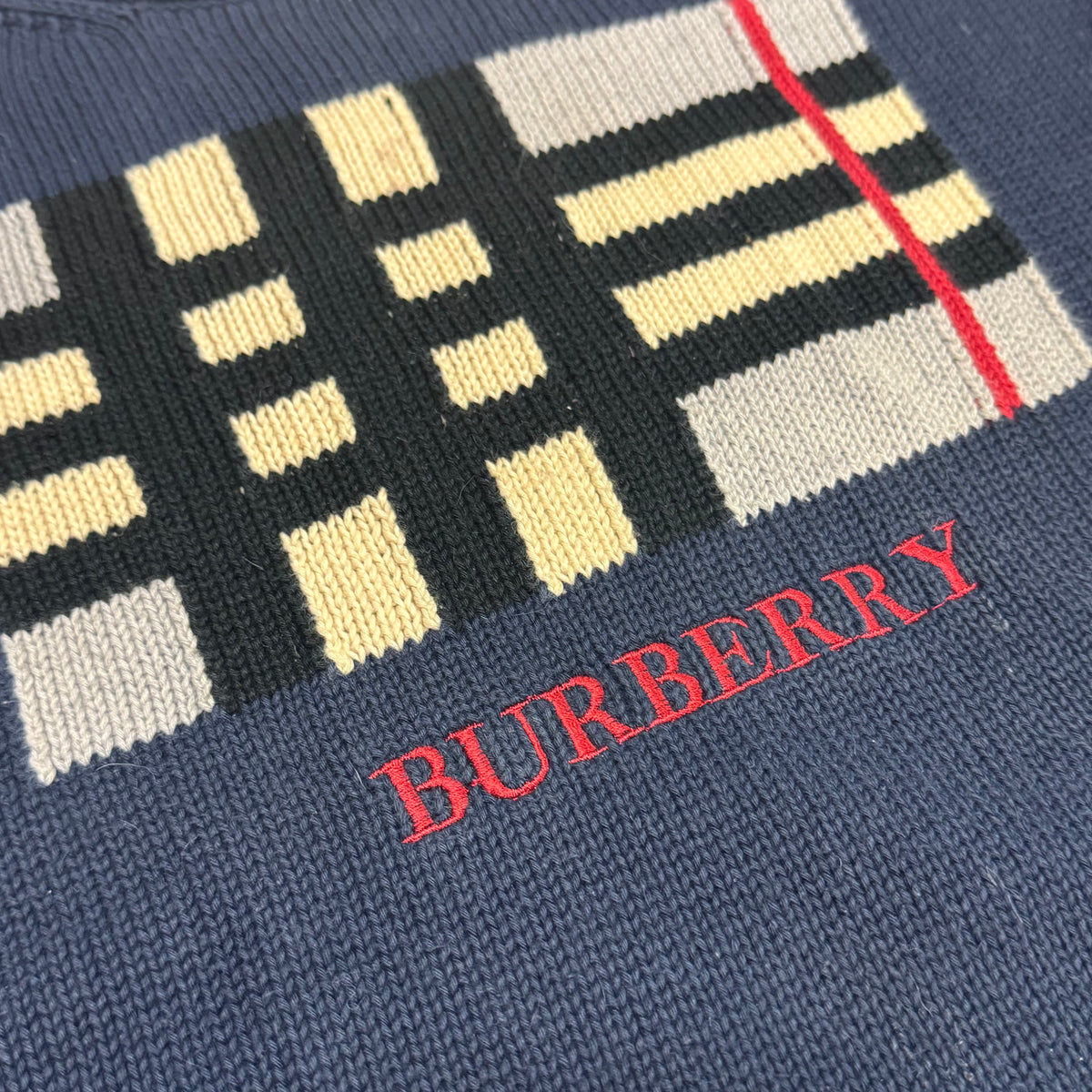 Burberry London knitted vintage sweatshirt – Close-up 1
