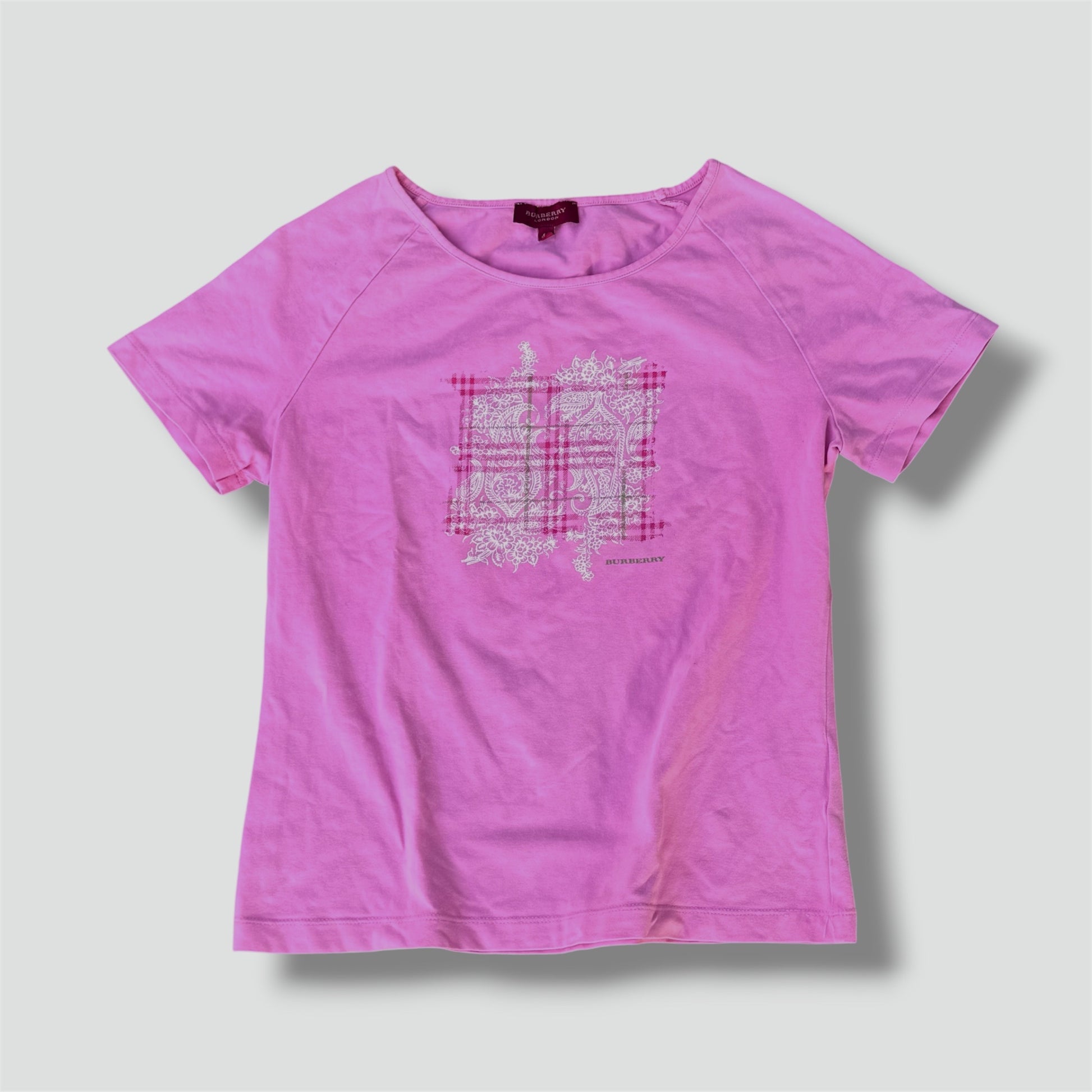 Burberry London pink graphic womens t-shirt
