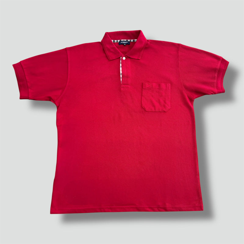 Sourced limited accessories and clothes Burberry London red poloshirt – Secondhand Streetwear