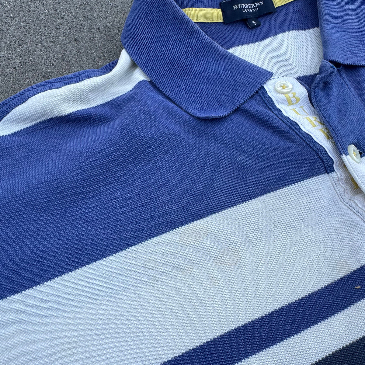 Burberry London striped vintage poloshirt – Close-up 3