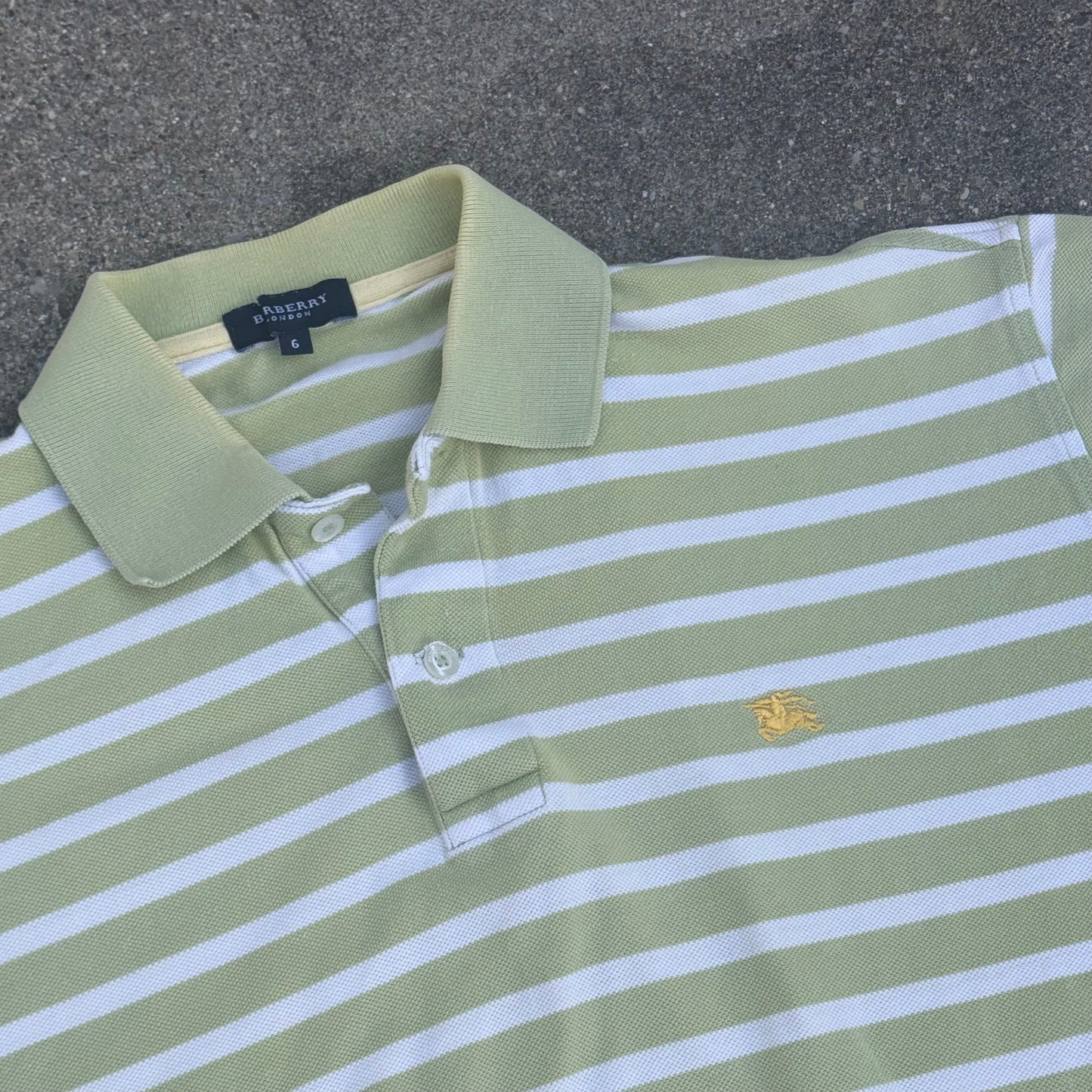 Burberry London vintage 90s striped poloshirt – Close-up 1
