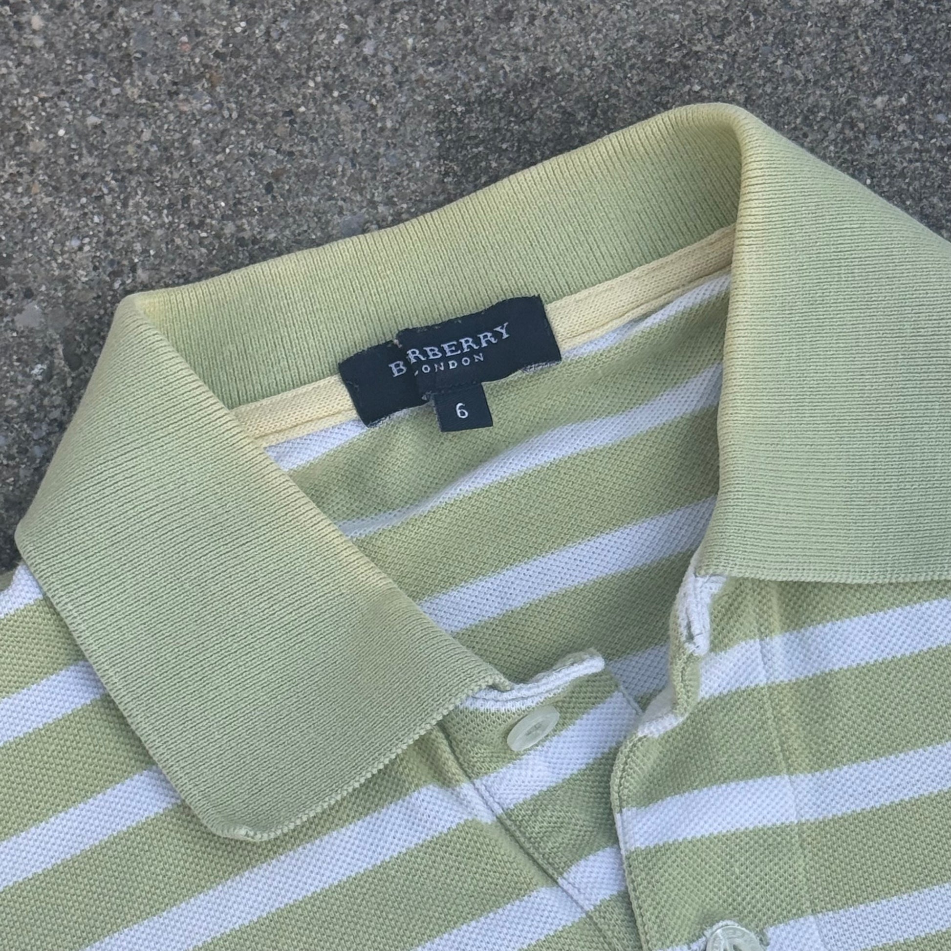 Burberry London vintage 90s striped poloshirt – Close-up 2