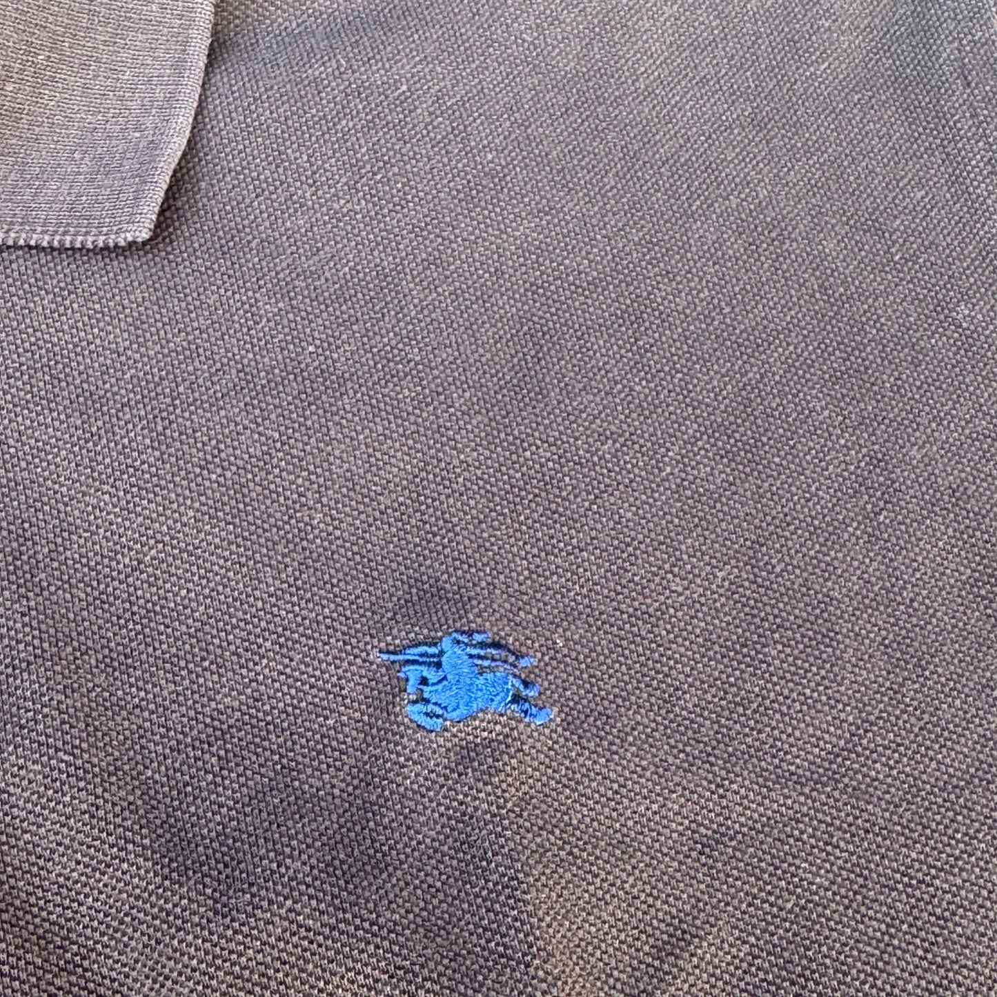 Burberry London vintage brown poloshirt – Close-up 2