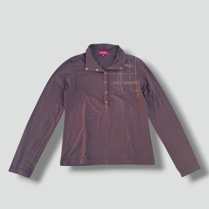 Sourced limited accessories and clothes Burberry London vintage brown women's polo – Secondhand Streetwear