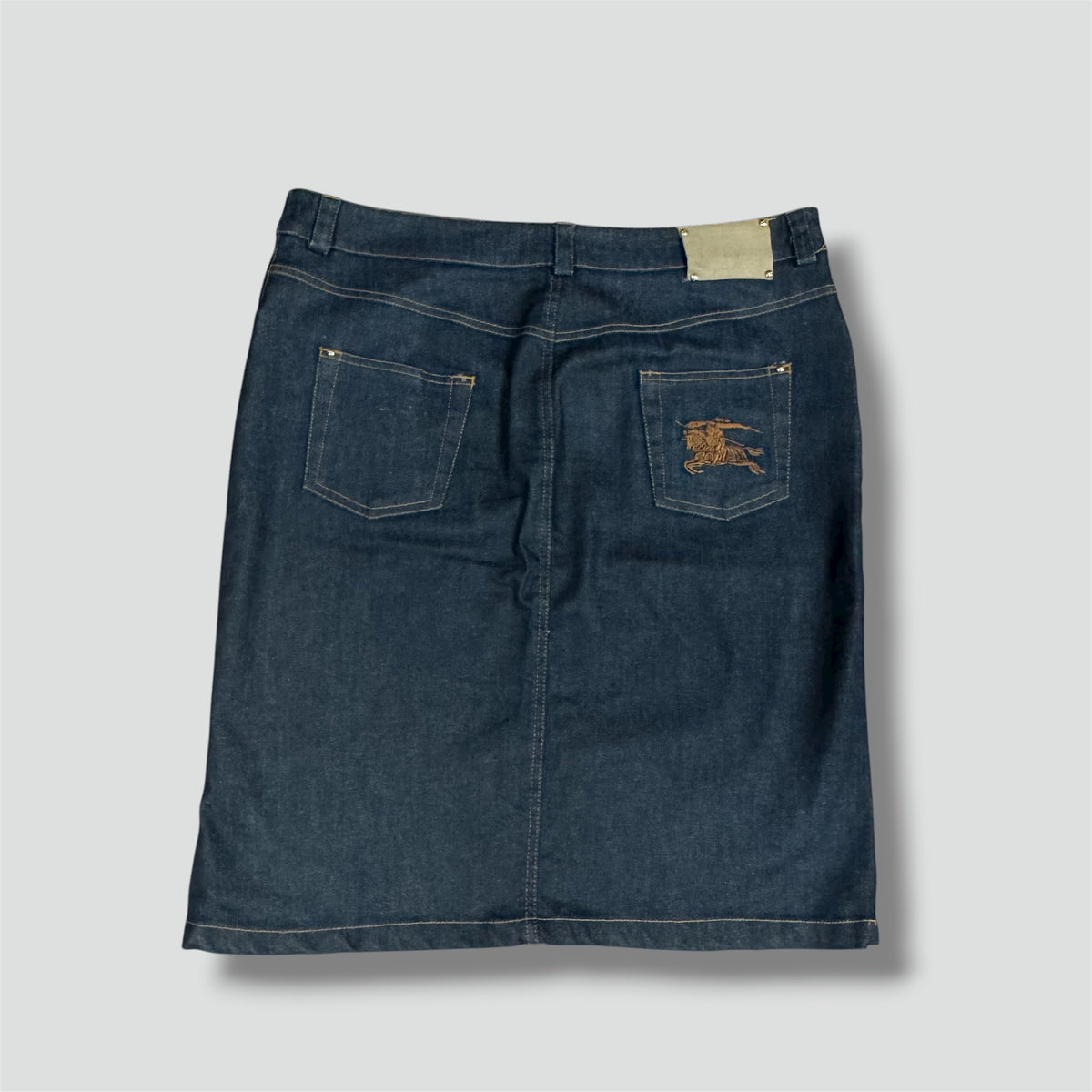 Burberry London vintage denim skirt