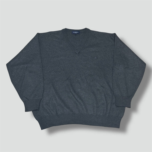 Burberry London vintage grey wool sweatshirt