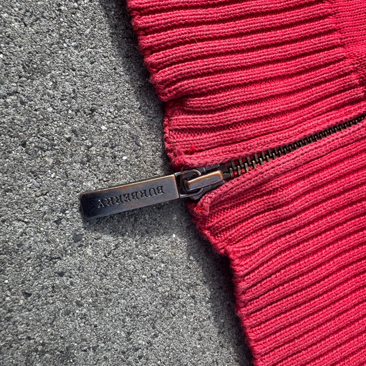 Burberry London vintage knitted zip-up – Close-up 5