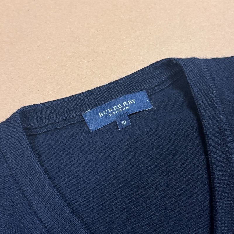 Detailansicht: Sourced limited accessories and clothes Burberry London vintage merino wool sweatshirt – Logo, Nähte oder Material