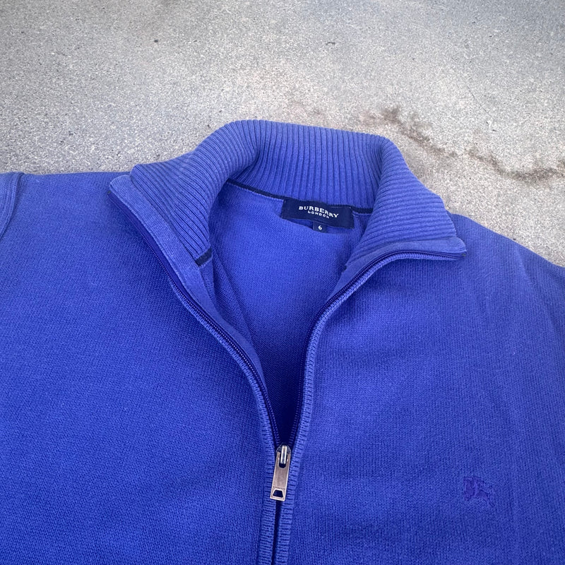 Detailansicht: Sourced limited accessories and clothes Burberry London vintage purple knitted vest – Logo, Nähte oder Material