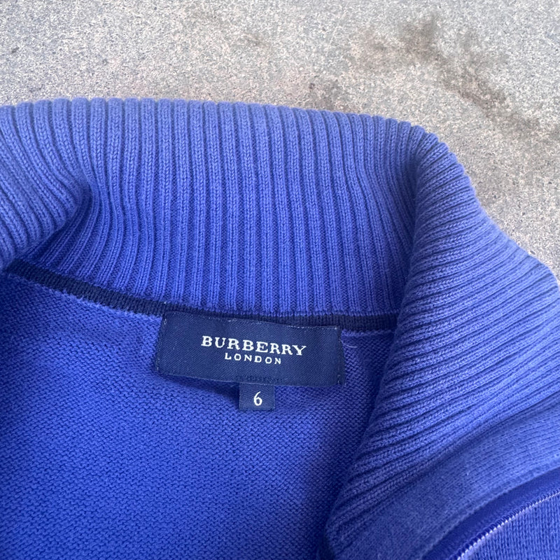 Detailansicht: Sourced limited accessories and clothes Burberry London vintage purple knitted vest – Logo, Nähte oder Material