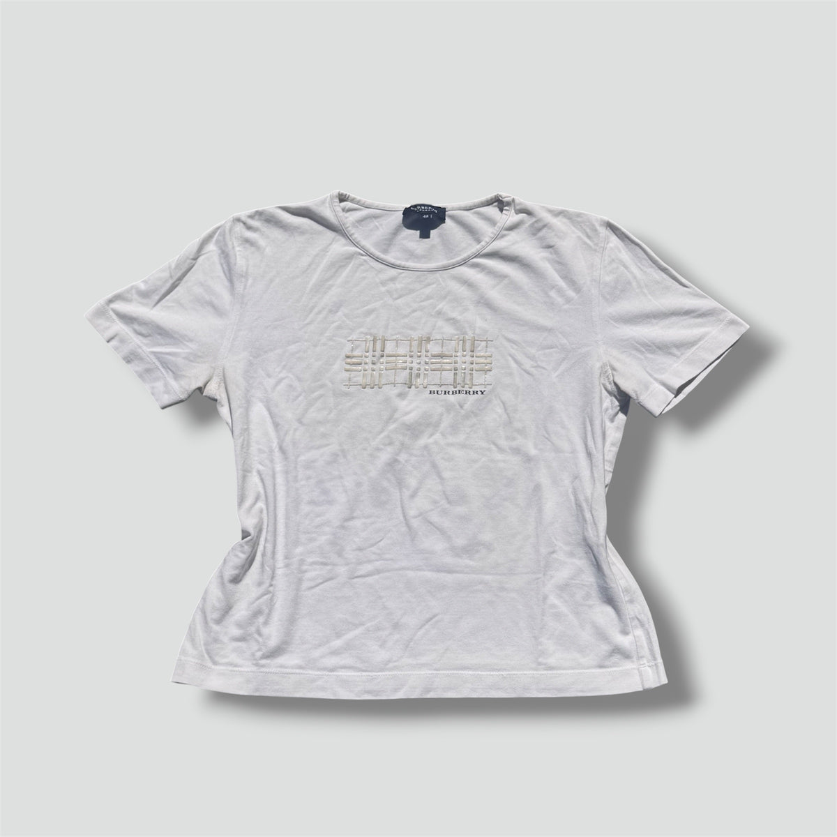 Burberry London white cropped T-shirt