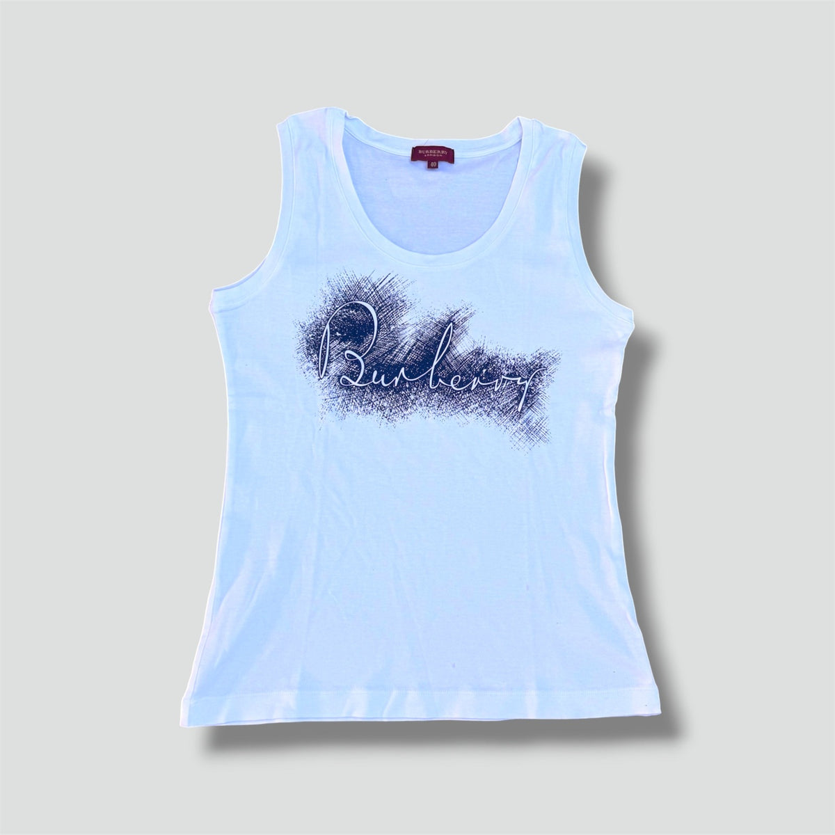 Burberry London white graphic women's top
